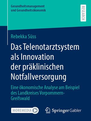 cover image of Das Telenotarztsystem als Innovation der präklinischen Notfallversorgung